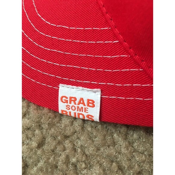 K-Products Headwear Men's Adjustable Strapback Hat Cap "Budweiser" Red - Picture 6 of 12